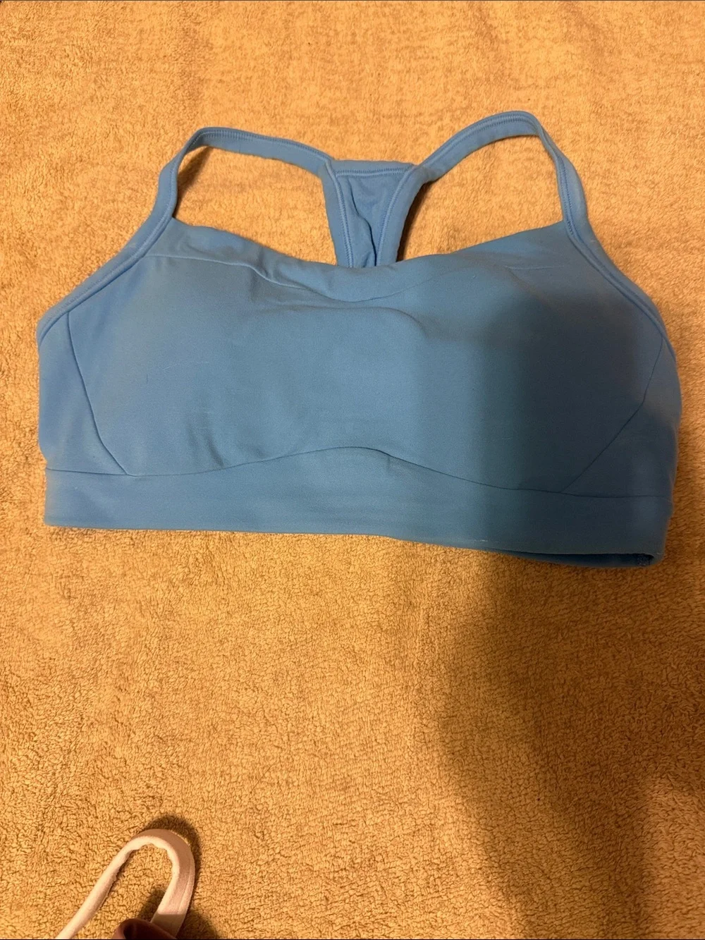 Athleta Sky Blue Racerback Support Sports Bra